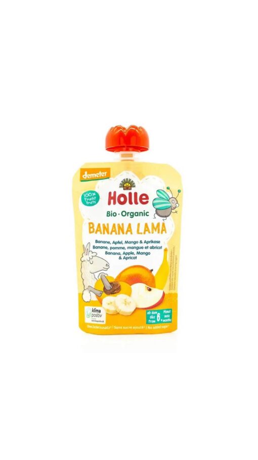 Holle Organic Fruit Puree - Banana Lama (6m) - 100g