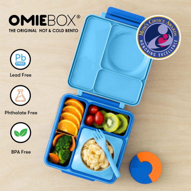OmieBox Insulated Hot & Cold Bento Box - Blue Sky