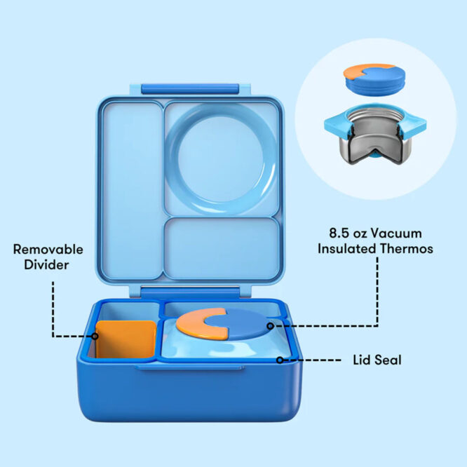 OmieBox Insulated Hot & Cold Bento Box - Blue Sky