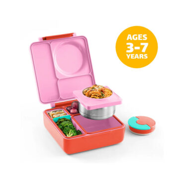 OmieBox Insulated Hot & Cold Bento Box - Pink Berry