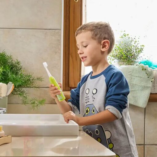 Chicco-ElectricToothbrush-Green03 Chicco Electric Toothbrush Tiger 3+ Years - Green