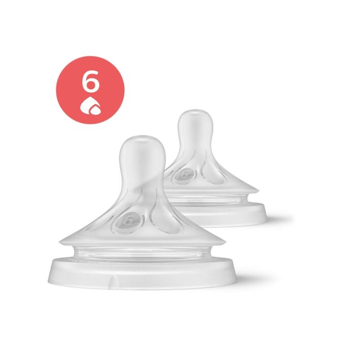 Philips Avent Natural Response Flow 6 Teats (6m+) - 2 Pcs