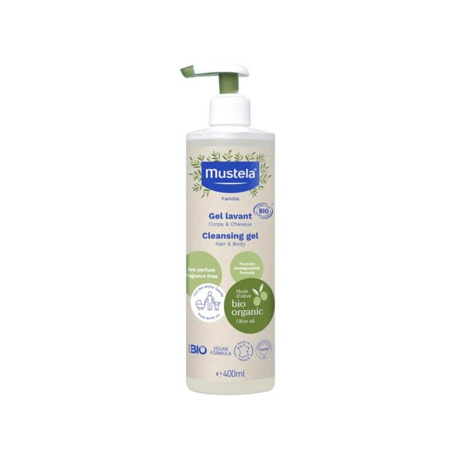Mustela Bio Organic Cleansing Gel for Hair & Body 400ml