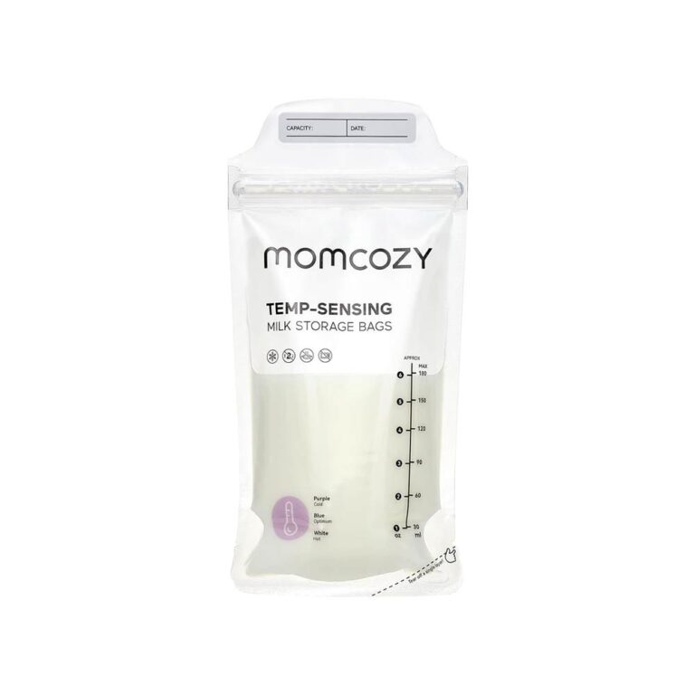 Momcozy Temp-Sensing Milk Storage Bags (180ml) - 50 Pcs