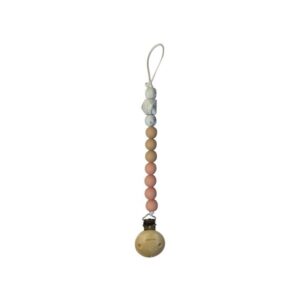 Chewies & More Chewie Clip Silicone Beads - Pink, Beige & Marble