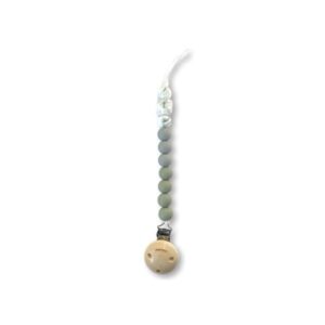 Chewies & More Chewie Clip Silicone Beads - Sage, Gray & Marble