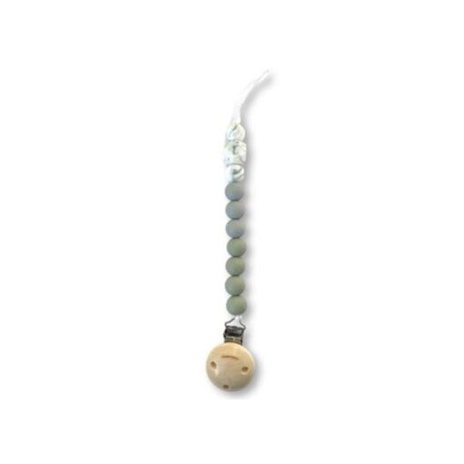 Chewies & More Chewie Clip Silicone Beads - Sage, Gray & Marble