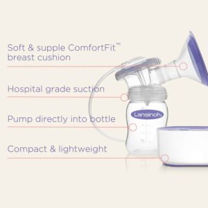Lansinoh Compact Single Electric Breast Pump