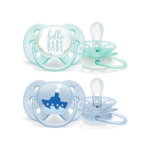 UltraSoft-Soother-Boy0-6m02 Soft Silicone Soother