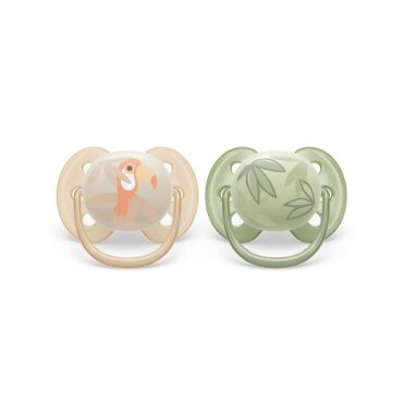Philips Avent Ultra Soft Pacifiers 0-6m Toucan 2 Pcs