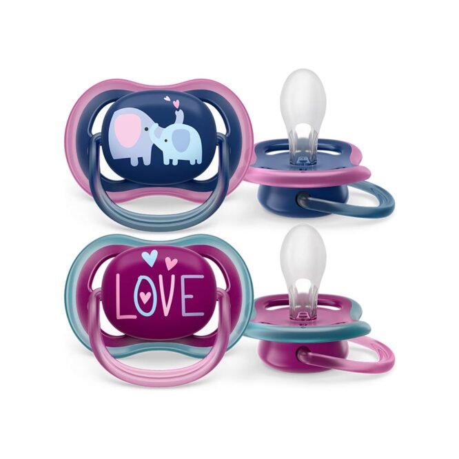 Philips Avent Ultra Air Pacifiers (18m+) Girl - 2 Pcs
