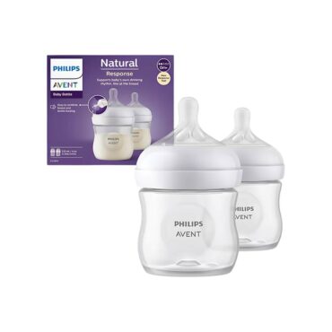 Philips Avent Natural Response Baby Bottle Set (0m+) 125ml - 2 Pcs