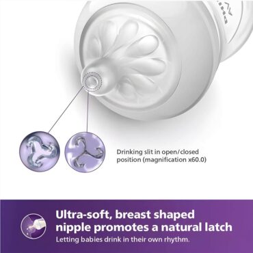 Philips Avent Natural Response Baby Bottle Set (0m+) 125ml - 2 Pcs