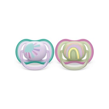 Philips Avent Ultra Air Pacifiers (0-6m) Rainbow - 2 Pcs