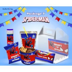 Hello Party Spiderman Package 7 - For 5 Kids