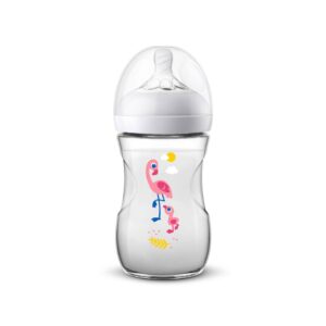 Philips Avent Natural Response Plastic Bottle (1m+) Flamingo - 260ml