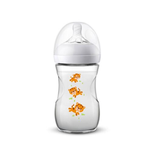 Philips Avent Natural Response Plastic Bottle (1m+) Tiger - 260ml Philips Avent Natural Response Plastic Bottle (1m+) Tiger - 260ml