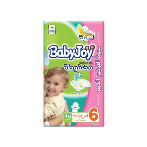 BabyJoy-Diapers-Size6-46Diapers BabyJoy Compressed Size 6 XXL (16-25kg) - 46 Diapers