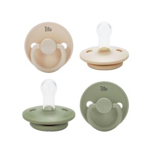 Tito Colour Pacifiers (0-6m) Sandy Dream & Mint Green - 2 Pcs