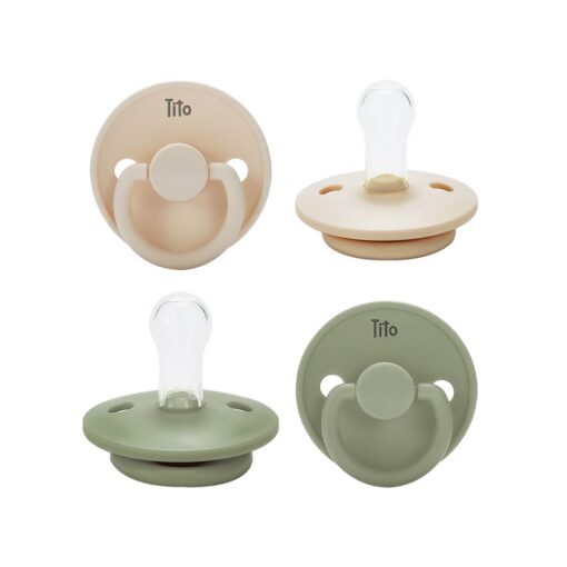 Tito-Colour-Pacifiers-0-6m-Sandy-Dream-Mint-Green Tito Colour Pacifiers (0-6m) Sandy Dream & Mint Green - 2 Pcs