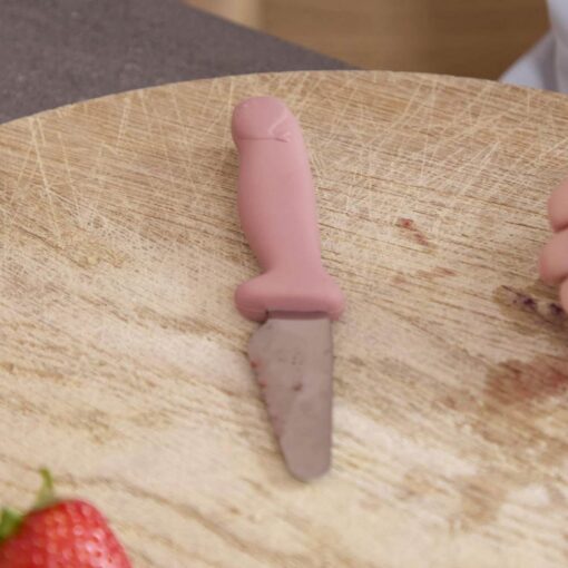 Filibabba Beginner's Cutting Knives - Warm Gray / Rose - 2 Pcs Filibabba Beginner's Cutting Knives - Warm Gray / Rose - 2 Pcs