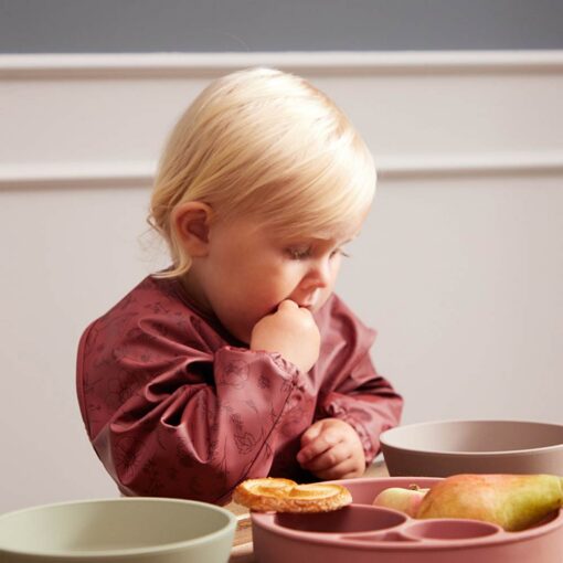 Filibabba Bib with Sleeves - Fall Flowers Filibabba Bib with Sleeves - Fall Flowers