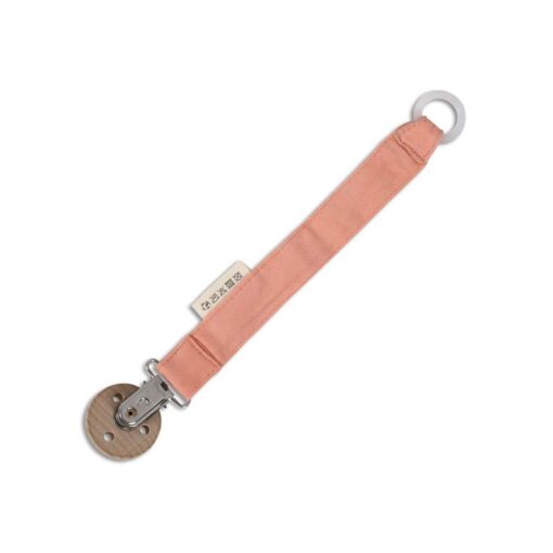 Filibabba-Pacifier-Holder-Coral02 Filibabba Moments Pacifier Holder - Coral