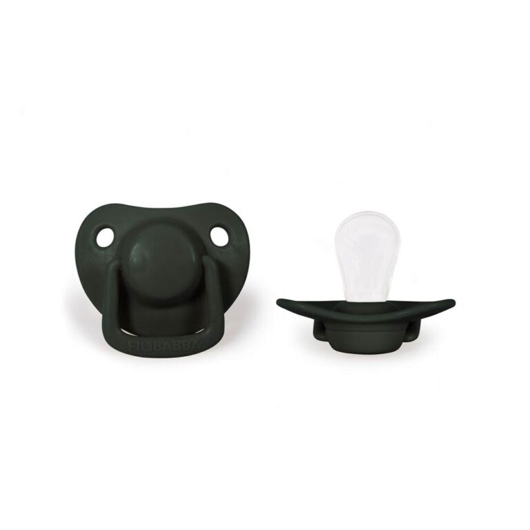 Filibabba Moments Pacifiers (0-6m) Dark Green 2 Pcs