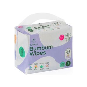 BumBum Wipes with Vitamin E - 180 Wipes