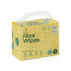 BumBum Aloe Wipes with Vitamin E - 180 Wipes