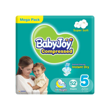 BabyJoy Compressed Size 5 (14-23kg) Junior - 52 Diapers