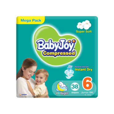 BabyJoy Compressed Size 6 (16-25kg) Junior XXL - 38 Diapers