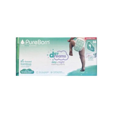 Pureborn Day & Night Training Pants Size 4 (9-15kg) - 88 Pants Monthly Box