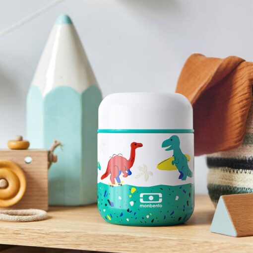 Monbento-Capsule-Lunch-Box-Green06 Monbento Kids Capsule Insulated Lunch Box 280ml - Green Dino