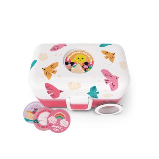 Monbento Kids Lunch Box 800ml - Pink Birds Monbento Kids Lunch Box 800ml - Pink Birds