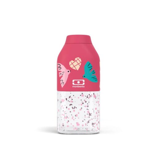 Monbento Kids Tiny Bottle 330ml - Pink Birds Monbento Kids Tiny Bottle 330ml - Pink Birds