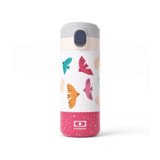 Monbento-Kids-Insulated-Bottle-360ml-Pink Monbento Kids Insulated Bottle 360ml - Pink Birds