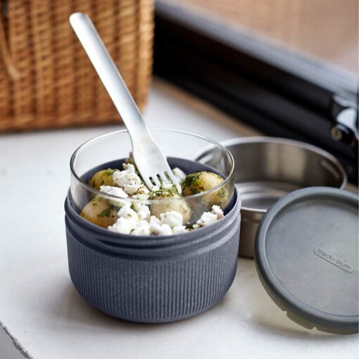 Black+Blum Glass Lunch Pot & Case (Large) - Slate Black+Blum Glass Lunch Pot & Case (Large) - Slate