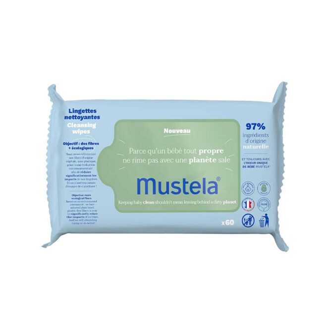 Mustela Cleansing Wipes - 60 Wipes
