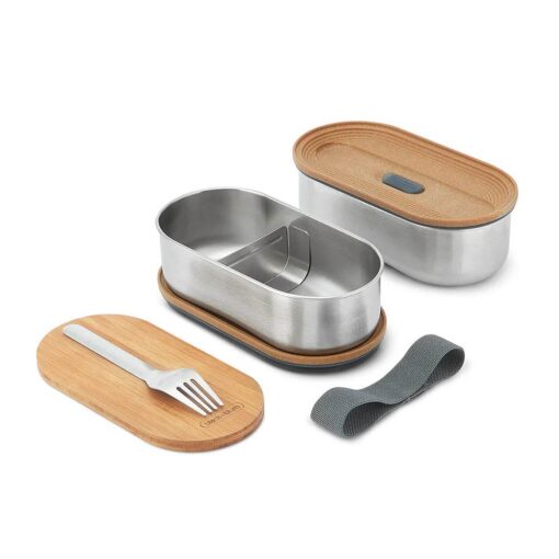 BlackBlum-StainlessSteel-Bento-Box-1Liter-AlmondGray02 Black+Blum Stainless Steel Bento Box - Almond Gray