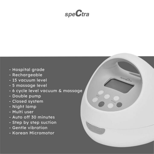 Spectra Rechargeable Electric Breast Pump S1 Pro - Gray Spectra Rechargeable Electric Breast Pump S1 Pro - Gray