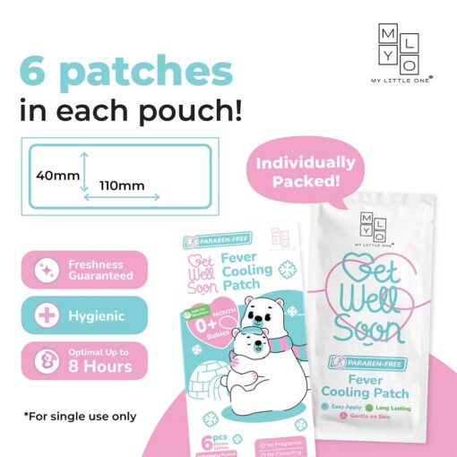Mylo Get Well Soon Fever Cooling Patch (0m+) - 6 Patches Mylo Get Well Soon Fever Cooling Patch (0m+) - 6 Patches