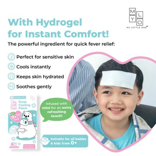 Mylo Get Well Soon Fever Cooling Patch (0m+) - 6 Patches Mylo Get Well Soon Fever Cooling Patch (0m+) - 6 Patches
