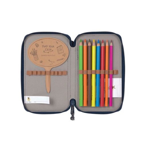 Lassig-School-Triple-Compartment-Pencil-Case-Unique-Navy06 Lassig School Triple Compartment Pencil Case Unique Navy