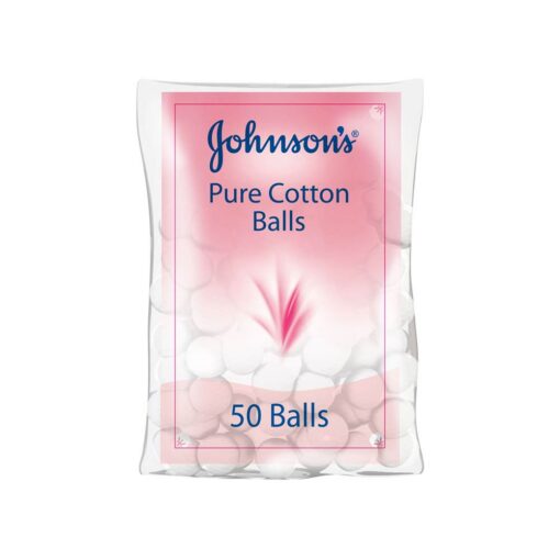 Johnsons Pure Cotton Balls 50 Pcs Johnsons Pure Cotton Balls 50 Pcs