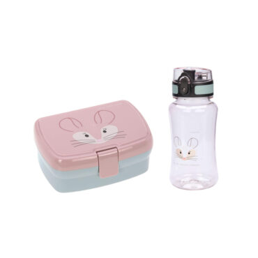 Lassig Lunch Set (Lunchbox & Bottle) - About Friends, Chinchilla