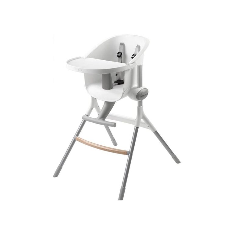 Beaba Up & Down Highchair (6m+) - White/Gray