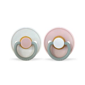 Tiny's Natural Latex Pacifier Size 2 (6-18m) Mix Color - 2 Pcs