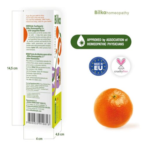 Bilka Homeopathy Kids Toothpaste With Tangerine Flavor 50ml (2+Yrs) Bilka Homeopathy Kids Toothpaste With Tangerine Flavor 50ml (2+Yrs)