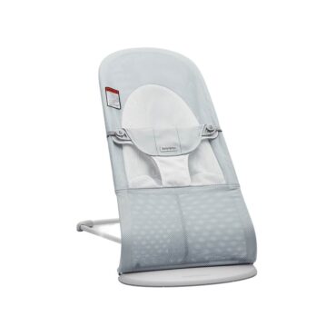 BabyBjorn Bouncer Balance Soft, Mesh (0-24m) - Silver/White